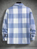 Manfinity Homme Men Buffalo Plaid Print Flap Pocket Coat