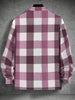 Manfinity Homme Men Buffalo Plaid Print Flap Pocket Coat