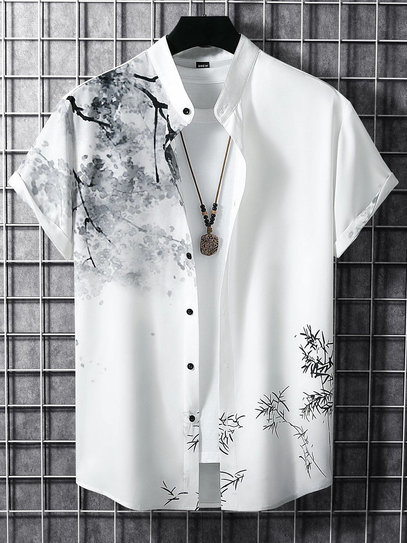 Manfinity RSRT Men Tree Print Shirt without Tee