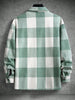 Manfinity Homme Men Buffalo Plaid Print Flap Pocket Coat