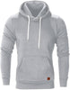 Men'S Hoodies Pullover Workout Gym Sport Sweatshirt Athletic Pullover Square Long Sleeve Hooded Tops Outwear