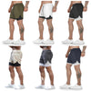 Man Jogging Sportswear Mens 2 in 1 Beach Sport Shorts Quick Drying Running Shorts Workout Gym Exercise Shorts Fitness Sweatpants